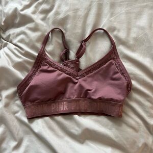 VS Pink Lace Cheetah Sports Bra